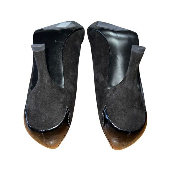 Alfani Chaz Black Suede/Patent Pointed Toe Pumps Womens Size 10M NEW - Picture 10 of 12